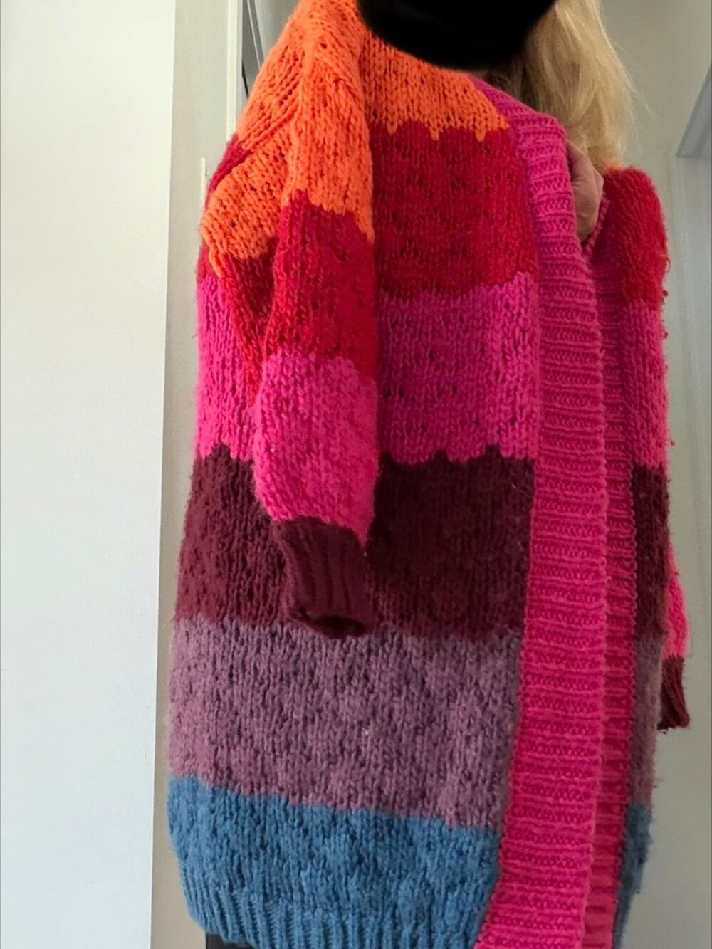FARM Rio Multicolor Open Knit Cardigan size small - Picture 16 of 16